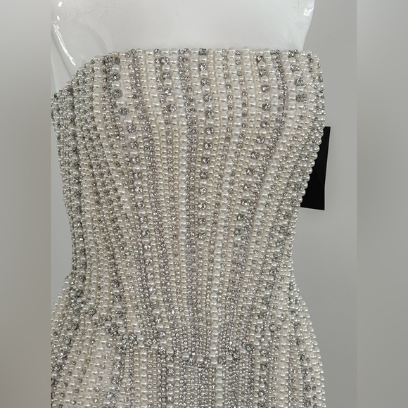 Retrofete Esmeray Strapless Embellished Dress Size S $1598 - Picture 8 of 16